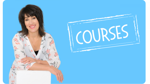 Vanessa promoting a course